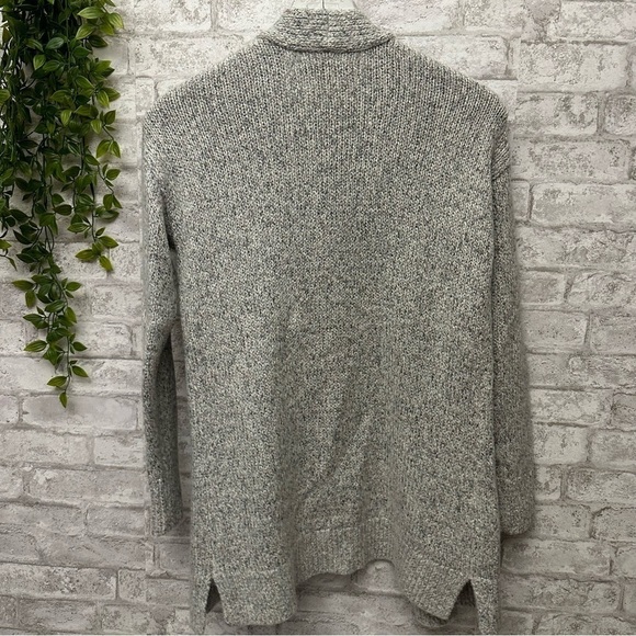 Ann Taylor long cardigan wool‎ women’s XS gray silver speckle - Picture 2 of 6